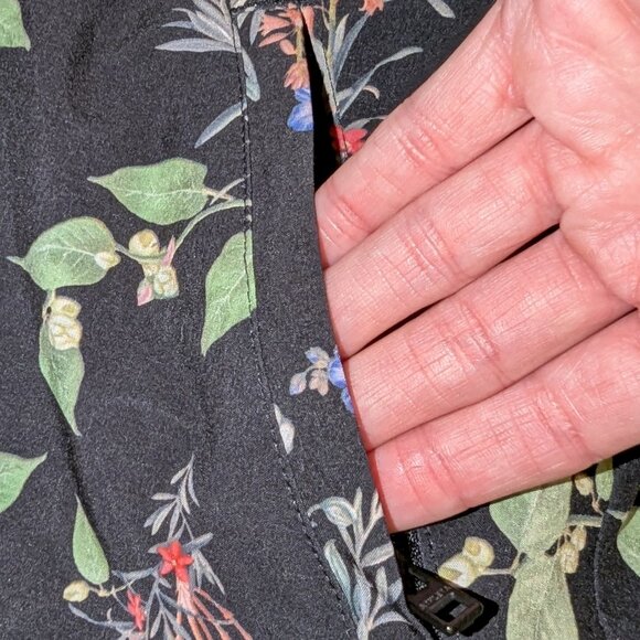 Athleta | Tropical Print Hudson Board Shorts Swim Black Floral | Size 0 - Picture 3 of 13